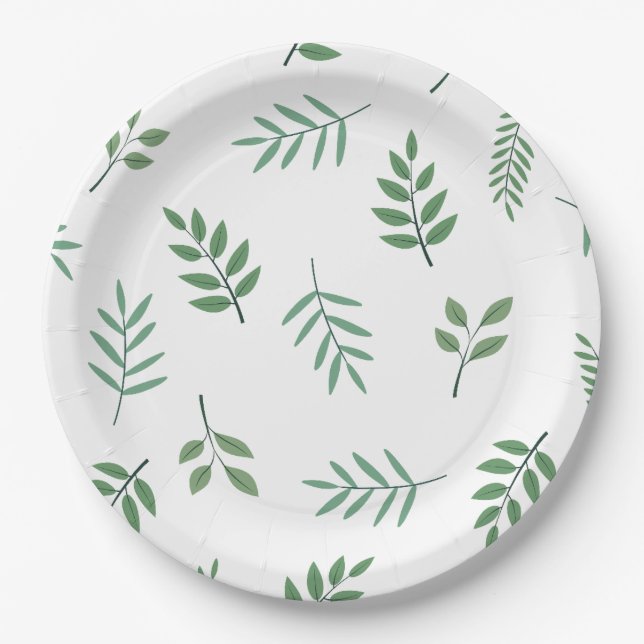 Personalisierte 9" Rundpapierplatte Pappteller (Vorderseite)