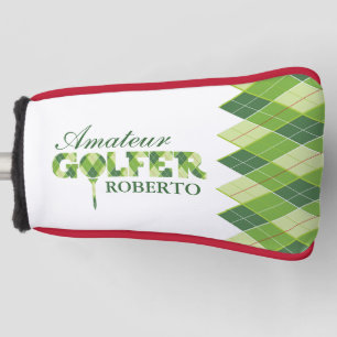 Personalisierte Abdeckung der grünen Golf Headcover