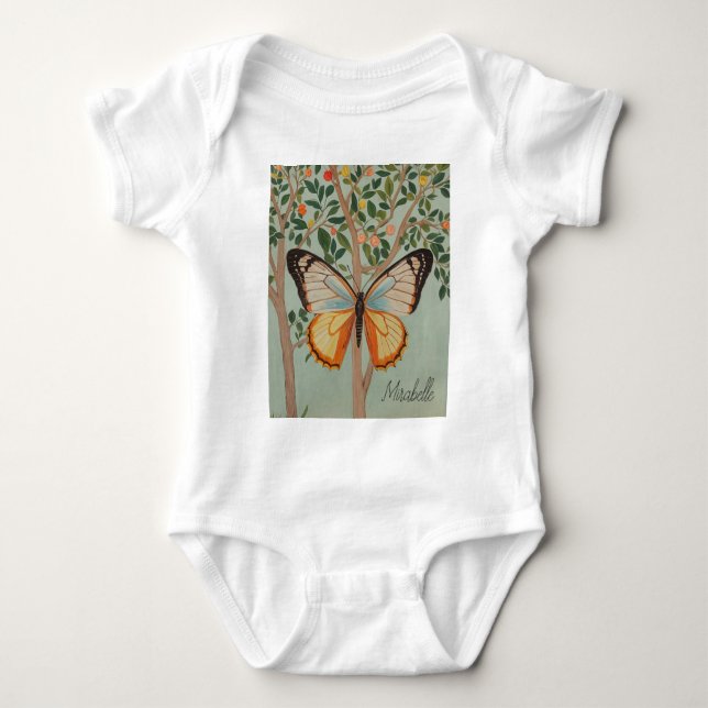 Personalisierte Abriebfestigkeit Baby Strampler (Vorderseite)