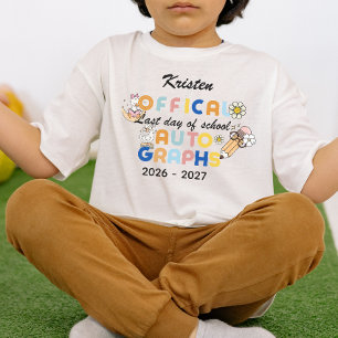 Personalisierte Abschiedsunterschriften vom letzte T-Shirt