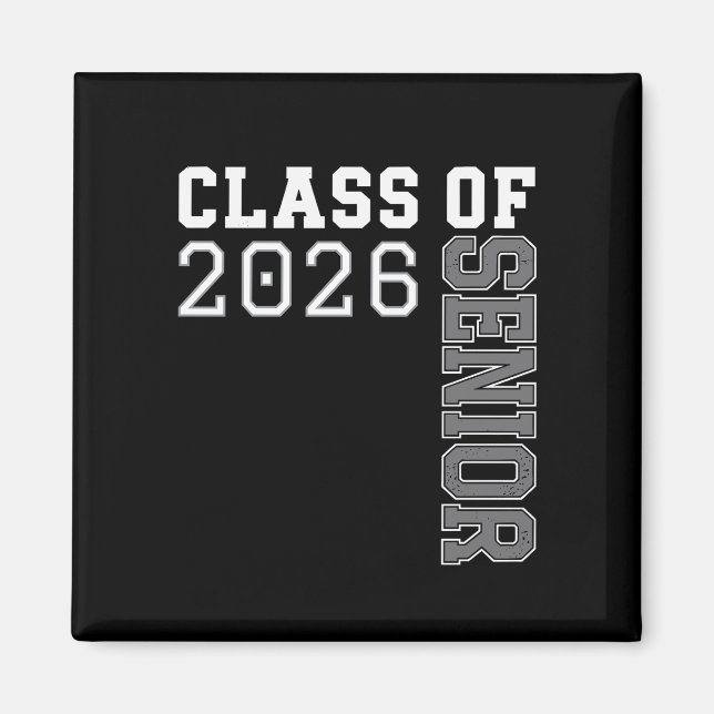 Personalisierte Abschlussklasse 2026 Abitur Magnet (Vorne)