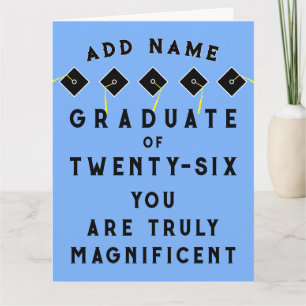 Personalisierte Abschlussklasse 2026 Karte