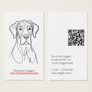 Personalisierte abstrakte Dogge