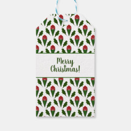 Personalisierte Abstrakte Rote Rosen, Holly Holida Geschenkanhänger