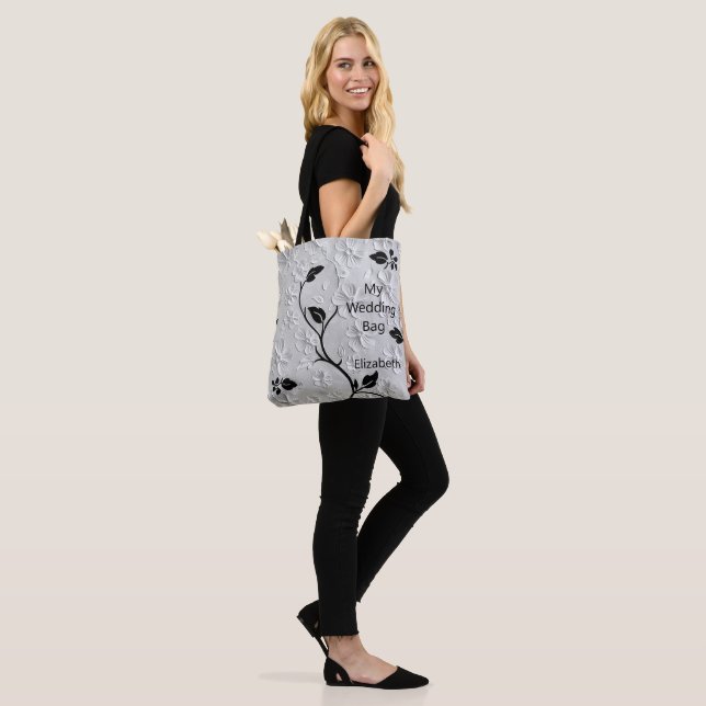 Personalisierte Abstrakte Schwarz-weiße Hochzeit (Am Model)
