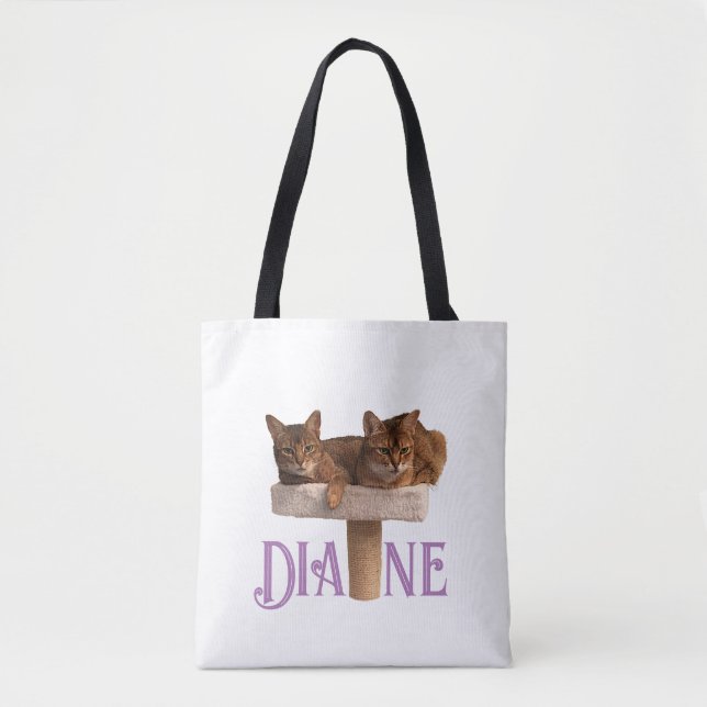Personalisierte abyssinian Cats Tasche kaufen (Vorderseite)