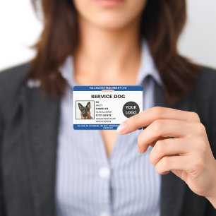 Personalisierte ADA Card Service Dog Foto ID Ausweis
