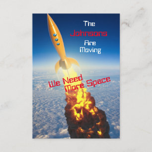 Personalisierte Adressenänderung u. das lustige Ankündigung