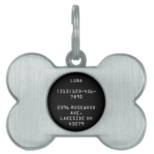 Personalisierte Adressenknochen Pen-Tag-ID Tiermarke