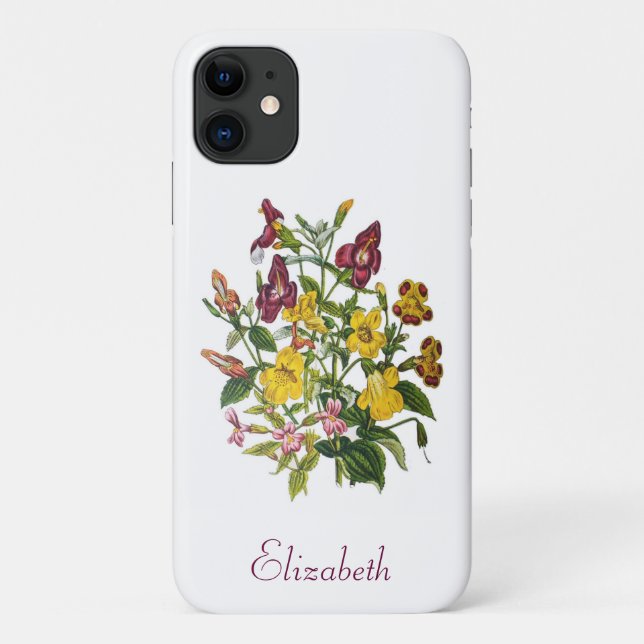 Personalisierte Affenblumen Case-Mate iPhone Hülle (Rückseite)