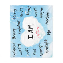 Personalisierte Affirmations Blanket