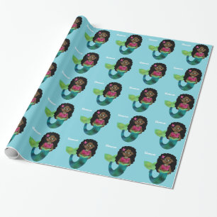Personalisierte afrikanische amerikanische geschenkpapier