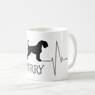 Personalisierte Airedale Liebe Mein Hund Herzschla Tasse
