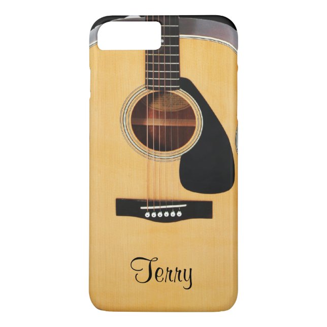 Personalisierte Akustikgitarre iPhone 7 Plusfall Case-Mate iPhone Hülle (Rückseite)