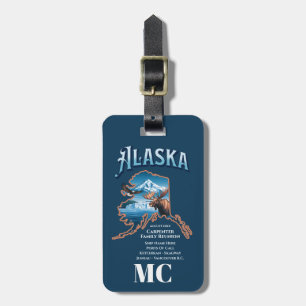 Personalisierte Alaska Cruise Vacacation Wiederseh Gepäckanhänger