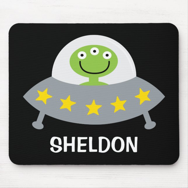 Personalisierte Alien für Kinder Mousepad (Vorne)