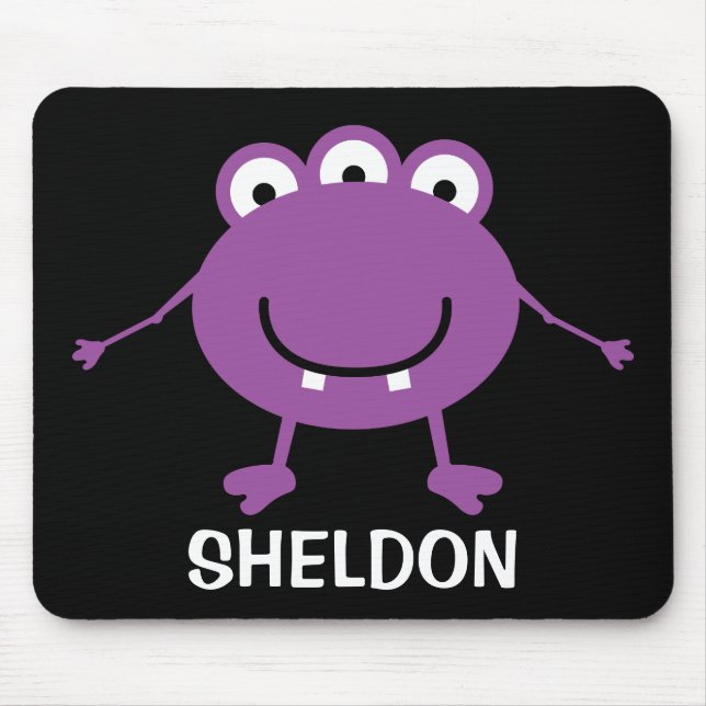 Personalisierte Alien für Kinder Mousepad (Vorne)