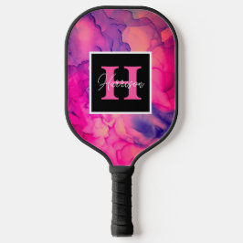 Personalisierte Alkoholtinte Monogramm Pickleball Schläger