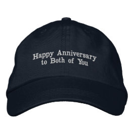 Personalisierte Alles Gute zum Hochzeitstag für Eu Bestickte Baseballkappe