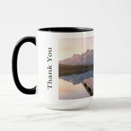 Personalisierte Alpen Bergsee Natur Landschaft Tasse