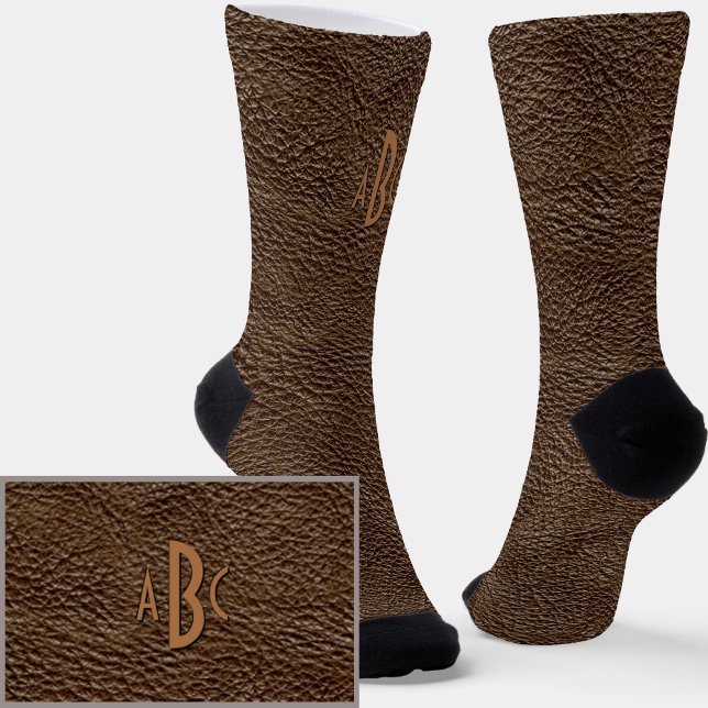 Personalisierte Alphabet Letters Imitate Leather Socken (Von Creator hochgeladen)
