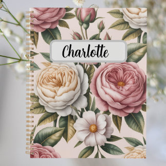 Personalisierte alte Rosen Produktivitätsziel Planer