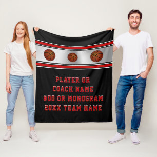 Personalisierte ältere Basketball-Geschenk-Ideen, Fleecedecke