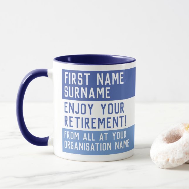 Personalisierte Altersvorsorge Tasse (Mit Donut)