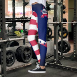 Personalisierte amerikanische Flagge 4. Juli<br><div class="desc">Stell dich mit diesen einzigartigen Leggings von der Menge ab! Diese Leggings, die mit Ihrem Namen und der US-Flagge abgestimmt sind, werden Sie sicher wie einen echten Amerikaner fühlen. Egal ob Sie im Fitnessraum sind oder einfach nur auf der Suche sind, machen Sie sich mit diesen stilvollen Leggings ein Bild....</div>