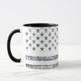 Personalisierte amerikanische Flagge mit Sattelsch Tasse
