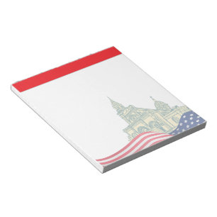 Personalisierte amerikanische Flagge patriotisches Notizblock