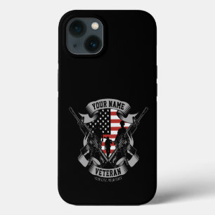Personalisierte amerikanische Veteranen-Stolz Vet  iPhone 13 Hülle