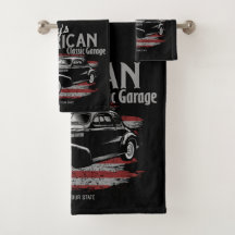 Personalisierte Amerikanische Vintage Autogarage