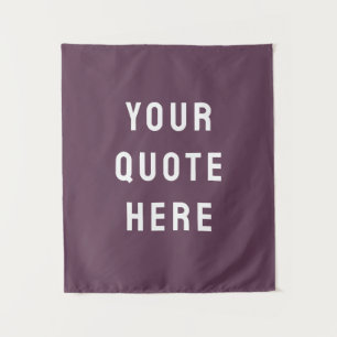 Personalisierte Amethyst-Zitat-Wandkunst für Ihr K Wandteppich