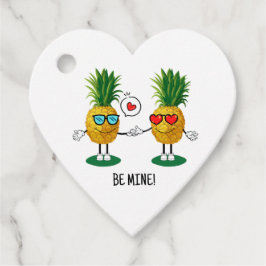 Personalisierte Ananas Emoji Liebe Couple Geschenkanhänger