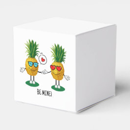 Personalisierte Ananas Emoji Liebe Couple Geschenkschachtel