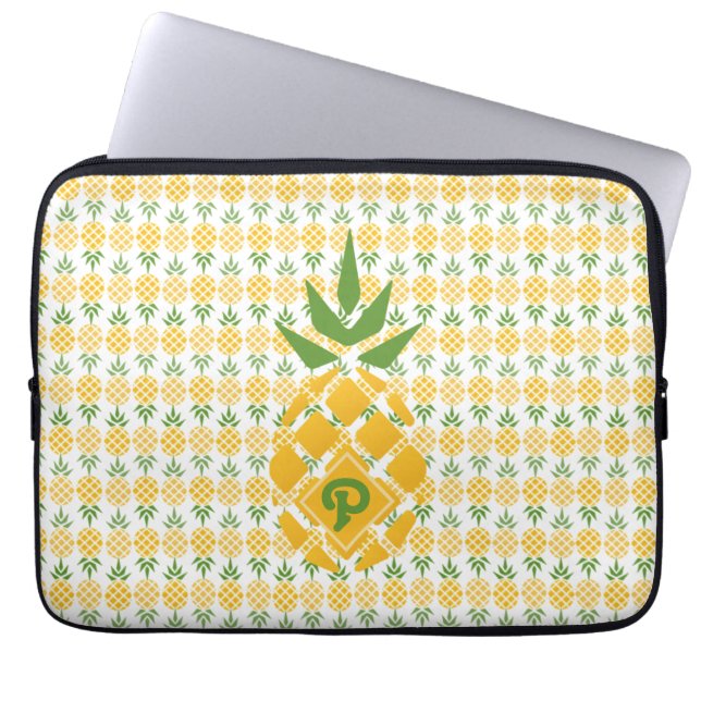 Personalisierte Ananas Laptopschutzhülle (Vorderseite)