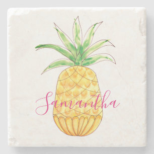 Personalisierte Ananas Steinuntersetzer