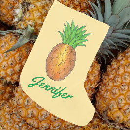 Personalisierte Ananas Tropenfrucht Kleiner Weihnachtsstrumpf