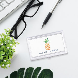 Personalisierte Ananas Visitenkarten Dose