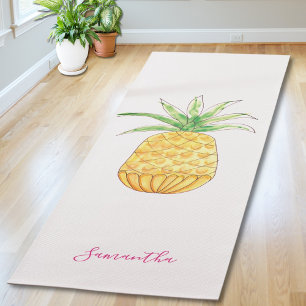 Personalisierte Ananas Yogamatte