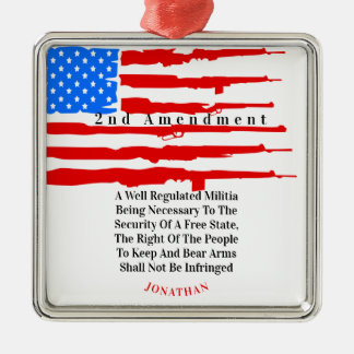 Personalisierte Änderung der US-amerikanischen Fla Ornament Aus Metall