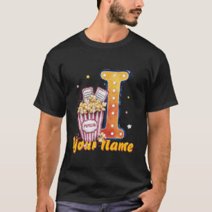 Personalisierte Anfangs-I-Popcorn-Tickets kinemato T-Shirt