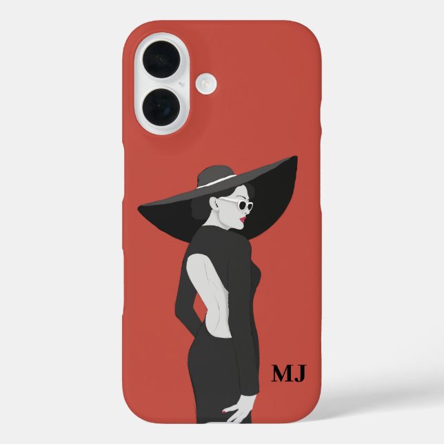 Personalisierte Anfangsbuchstaben Case-Mate iPhone Hülle (Rückseite)