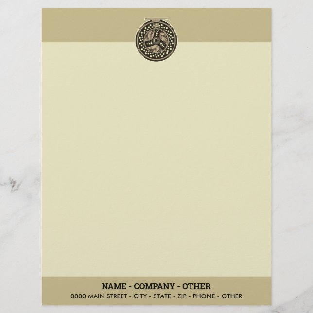 Personalisierte Angelkunst Briefbogen (Vorderseite)