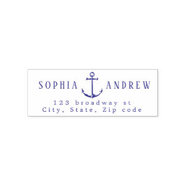 Personalisierte Ankerhochzeit Permastempel