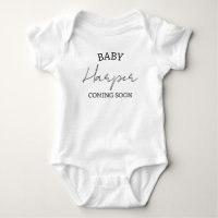Personalisierte Ankündigung Baby Bodysuit, Schwang