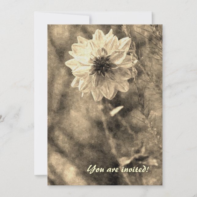 Personalisierte Ankündigung von Dahlia (Vorderseite)
