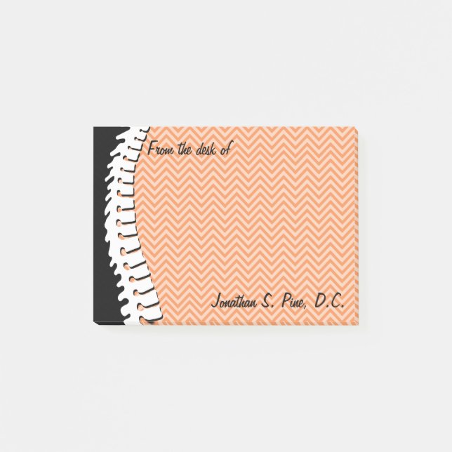 Personalisierte Anmerkungen zu Wirbelsäule und Che Post-it Klebezettel (Vorderseite)