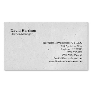 Personalisierte, anpassbare neun Zeilen Magnetische Visitenkarte